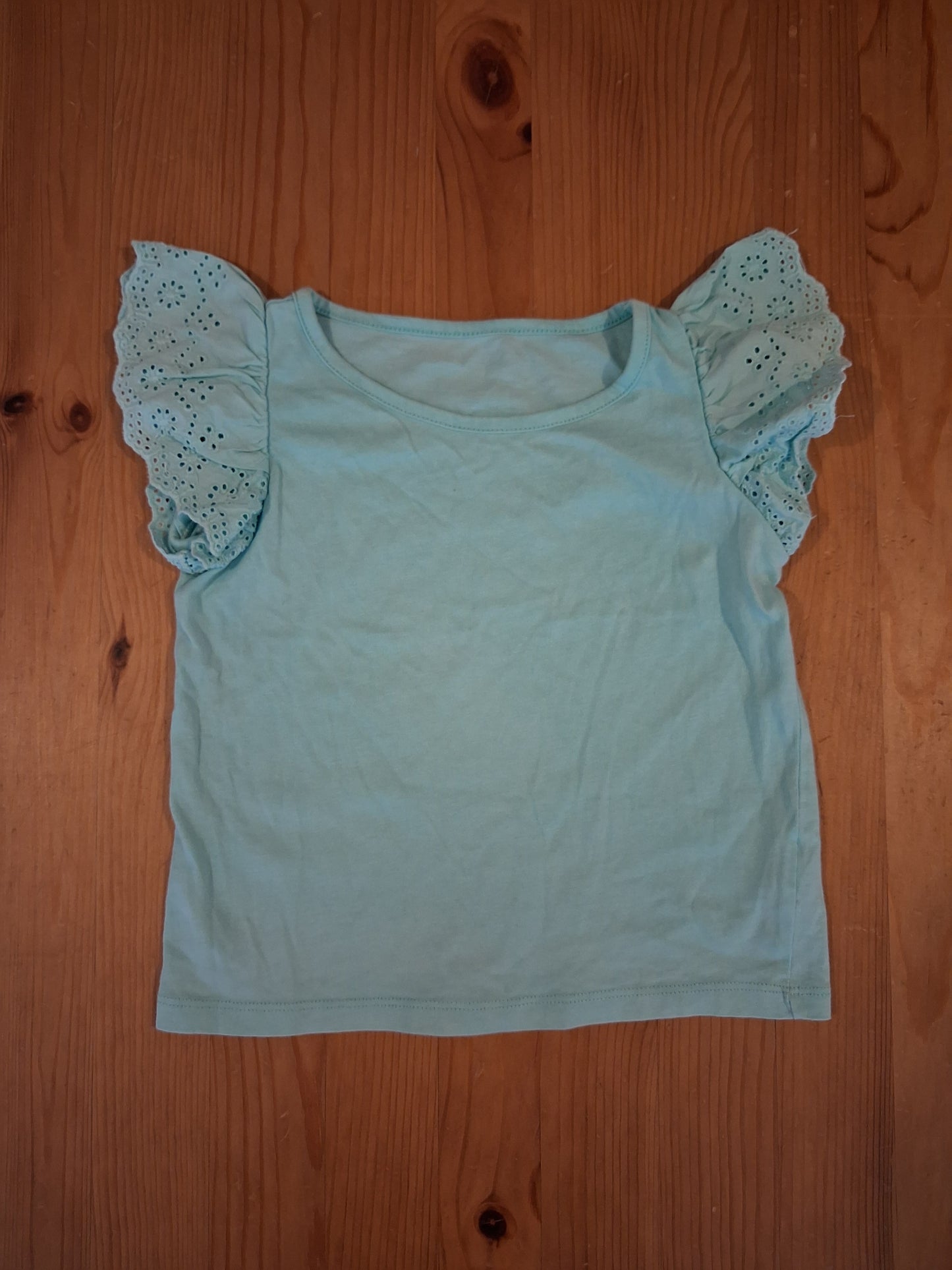 Mint Top With Feature Short Sleeves - Girls 2-3 years - Dunnes Stores
