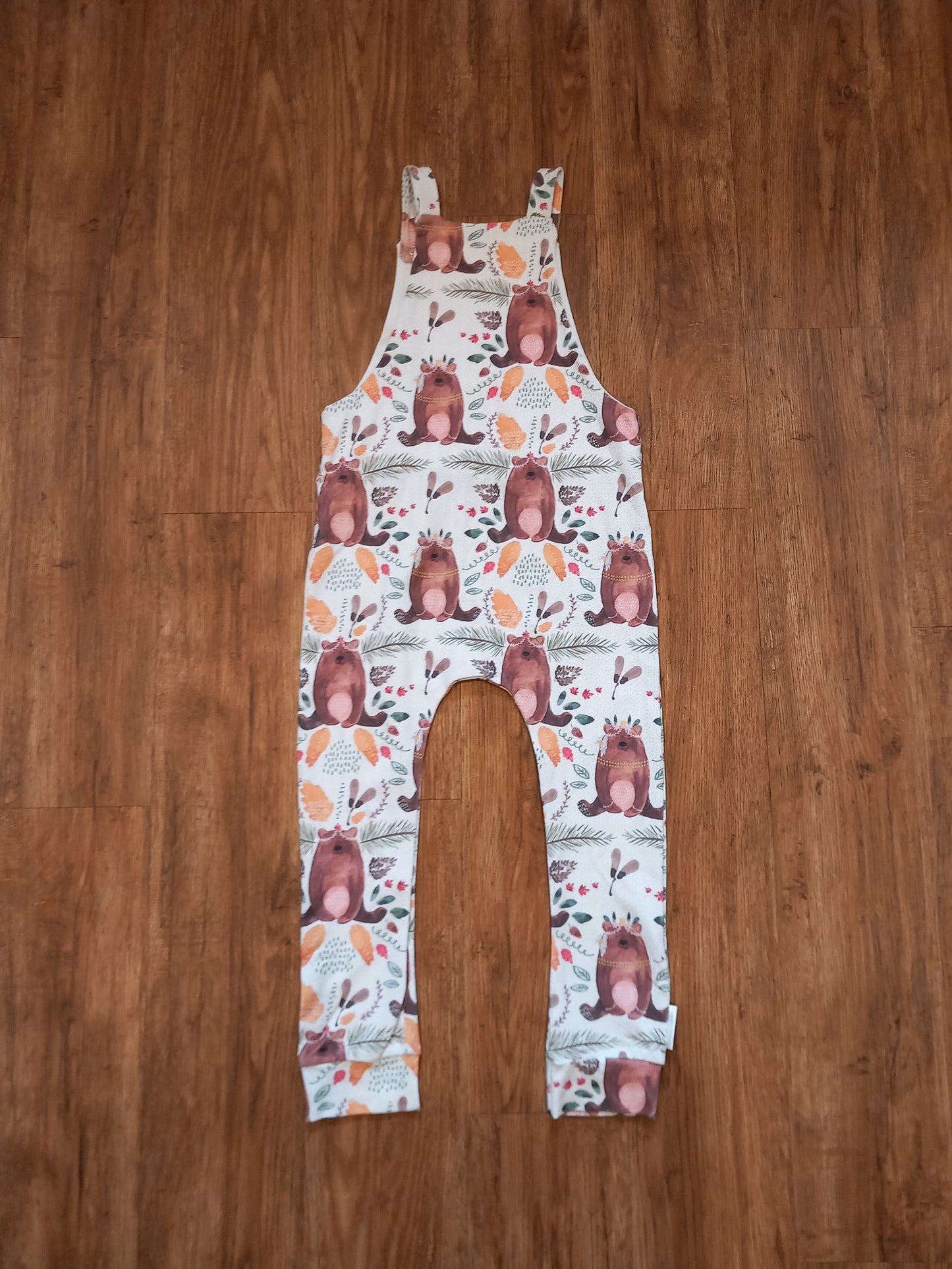 Handmade Autumn Dungarees - Unisex 4-5 years - Little Stitch & Me