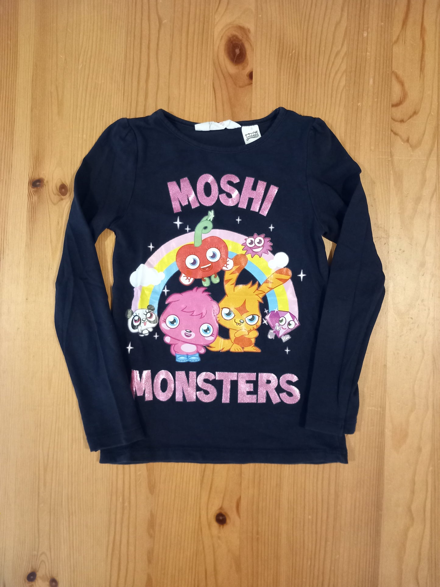 Navy Moshi Monsters Long Sleeve Top - Girls 4-6 years - H&M