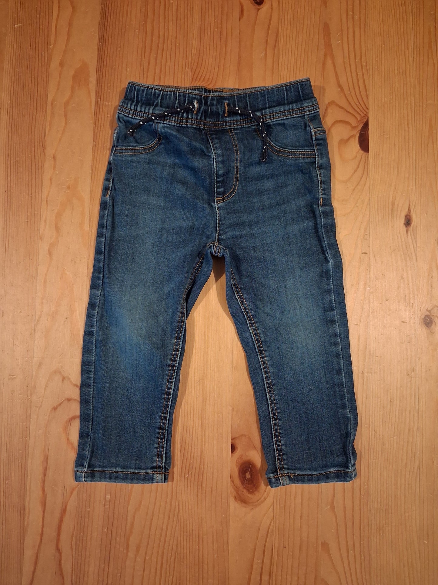 Dark Blue Jeans With Elasticated Waistband - Boys 12-18 months - Primark