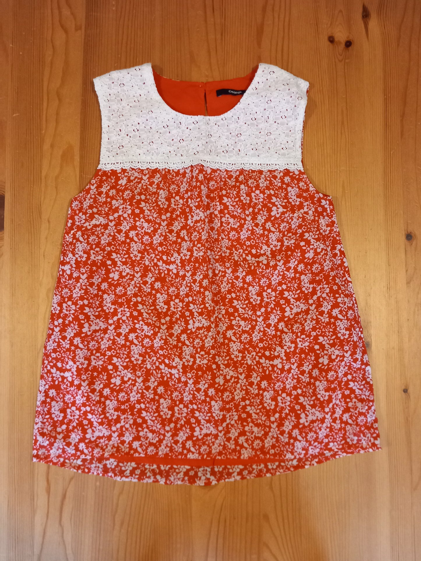 Lined Sleeveless Floral Top - Girls 12-13 years - George