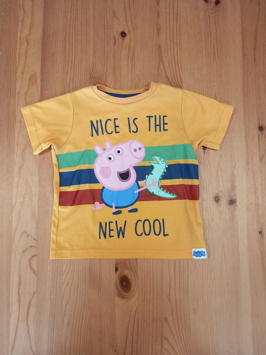 'Nice Is The New Cool' Peppa Pig T-Shirt - Boys 3-4 years - Character.com