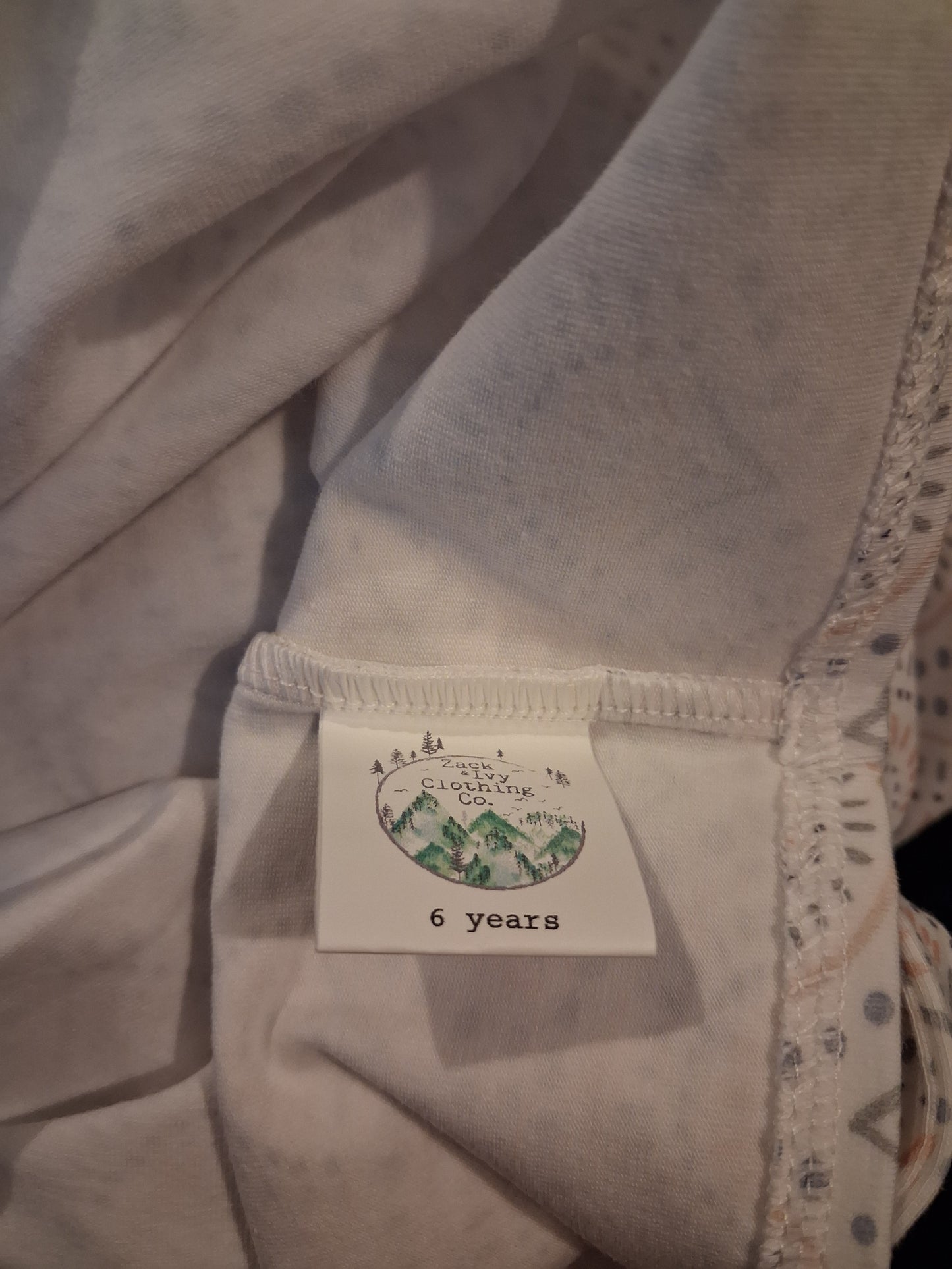 Handmade Long Sleeve Top - Girls 6 years - Zack & Ivy Clothing