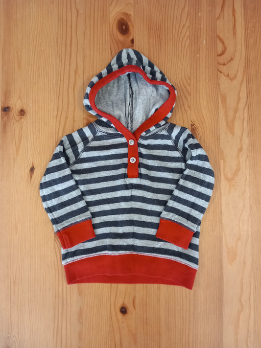Striped Hooded Jumper - Boys 6-12 months - Baby Boden