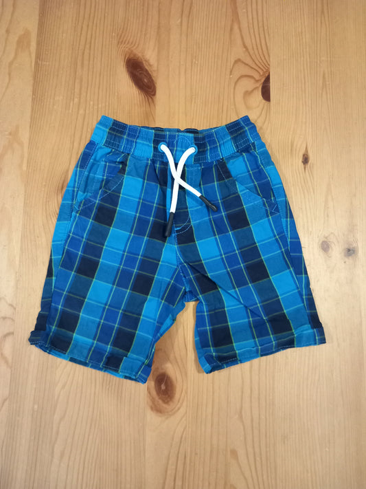 Checked Shorts With Drawstring Elasticated Waistband - Boys 12-18 months - Bluezoo