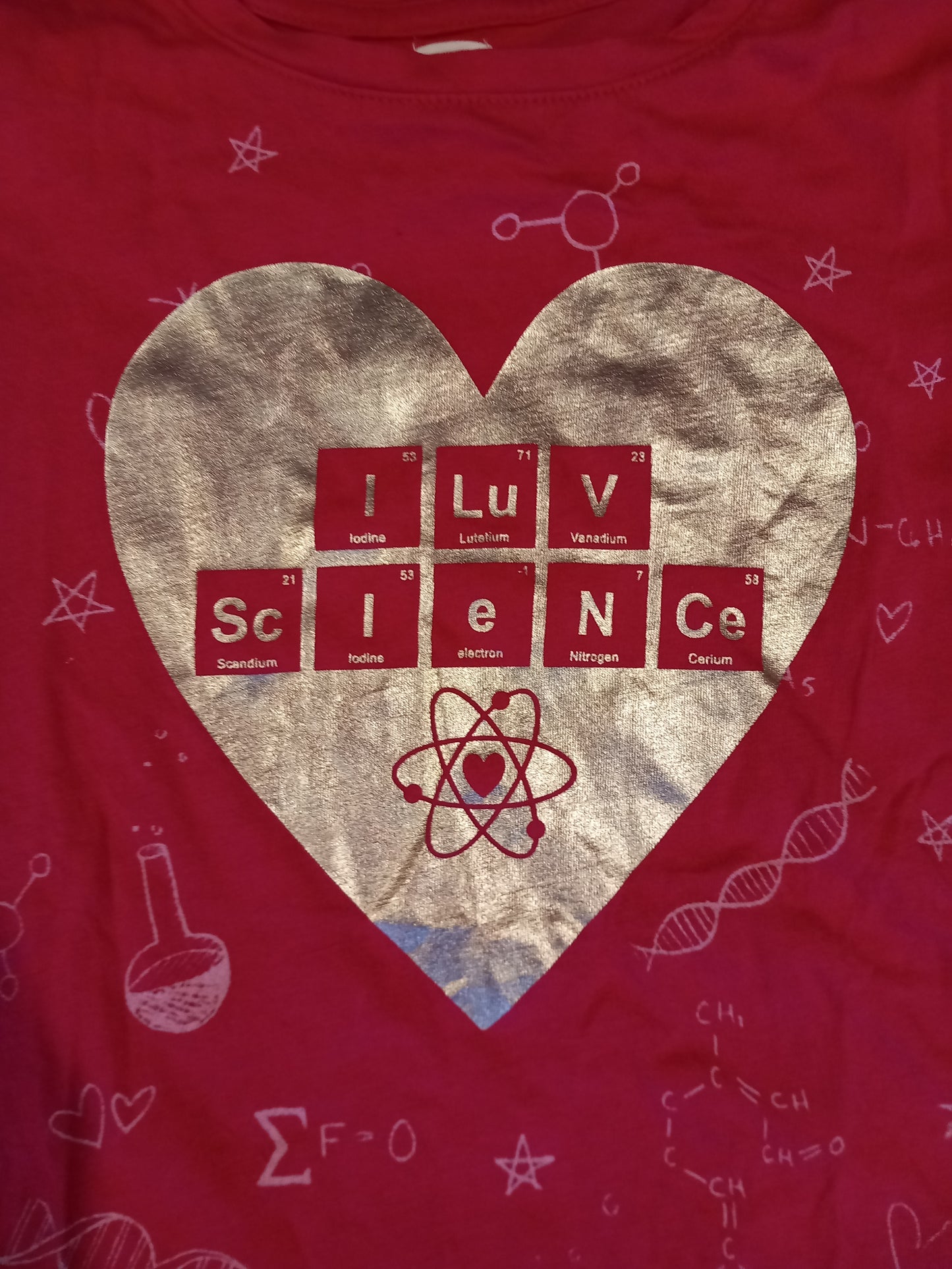 Pink 'I Luv Science' T-Shirt - Girls 12 years - Gap Kids