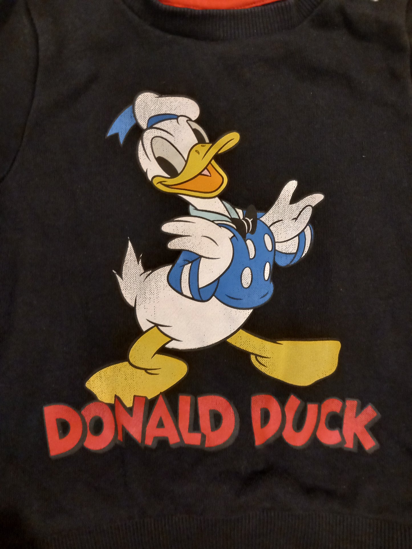 Black Donald Duck Sweatshirt - Boys 9-12 months - Disney Baby at Tesco