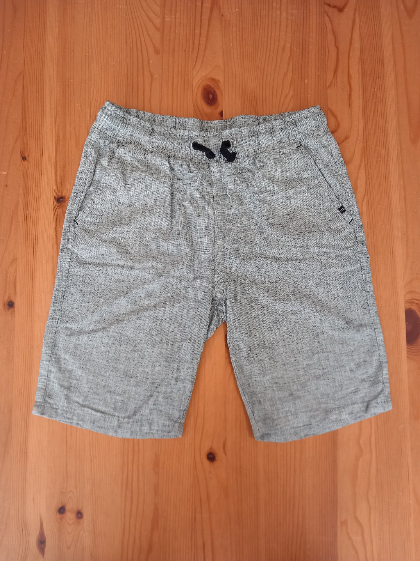 Grey Textured Shorts - Boys 12-14 years - H&M