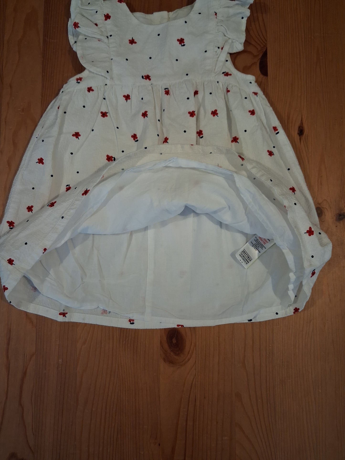 Lined Floral Dress - Girls 12-18 months - M&S