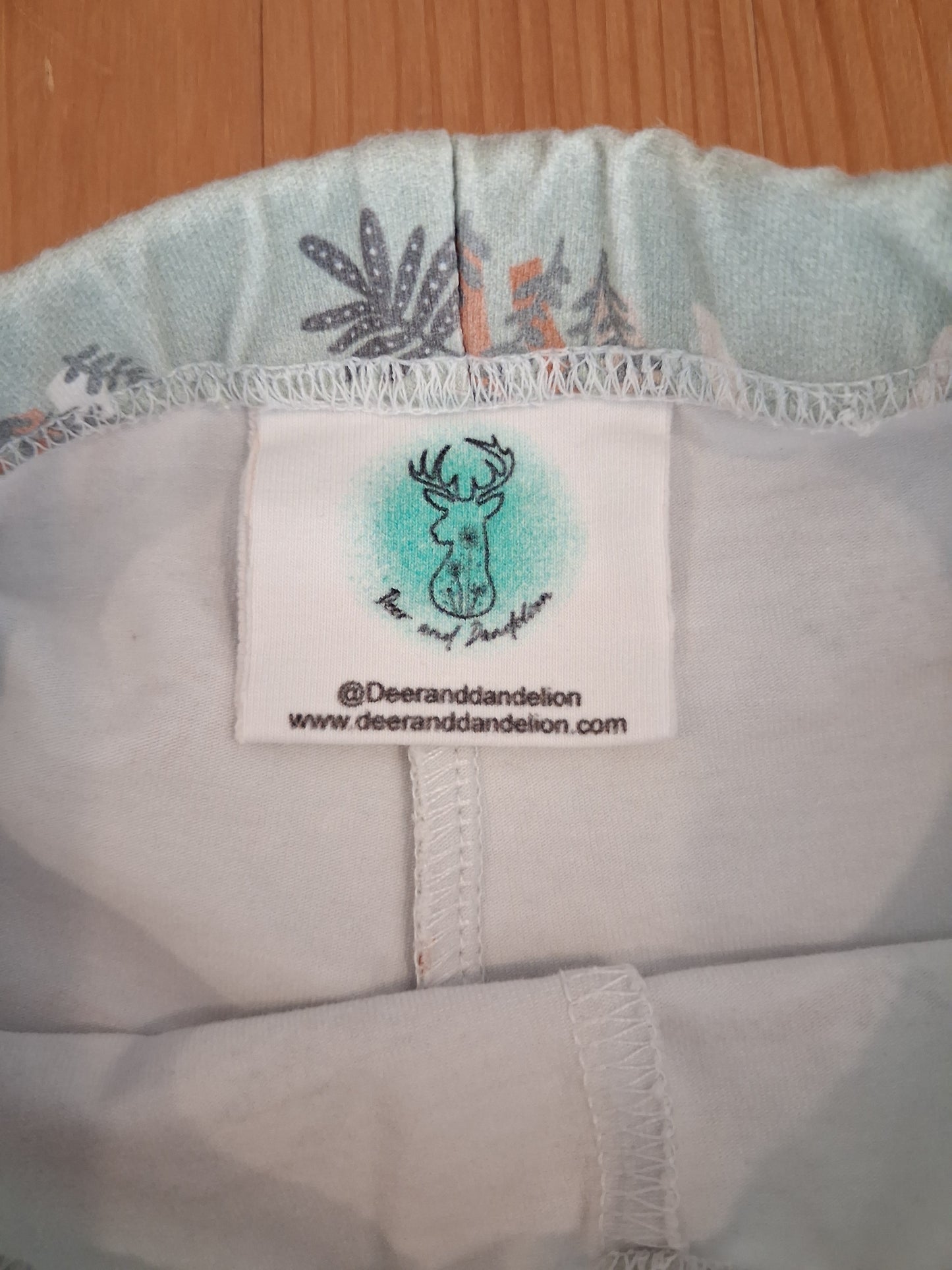 Handmade Rainbows & Nature Leggings - Girls 4-5 years - Deer And Dandelion