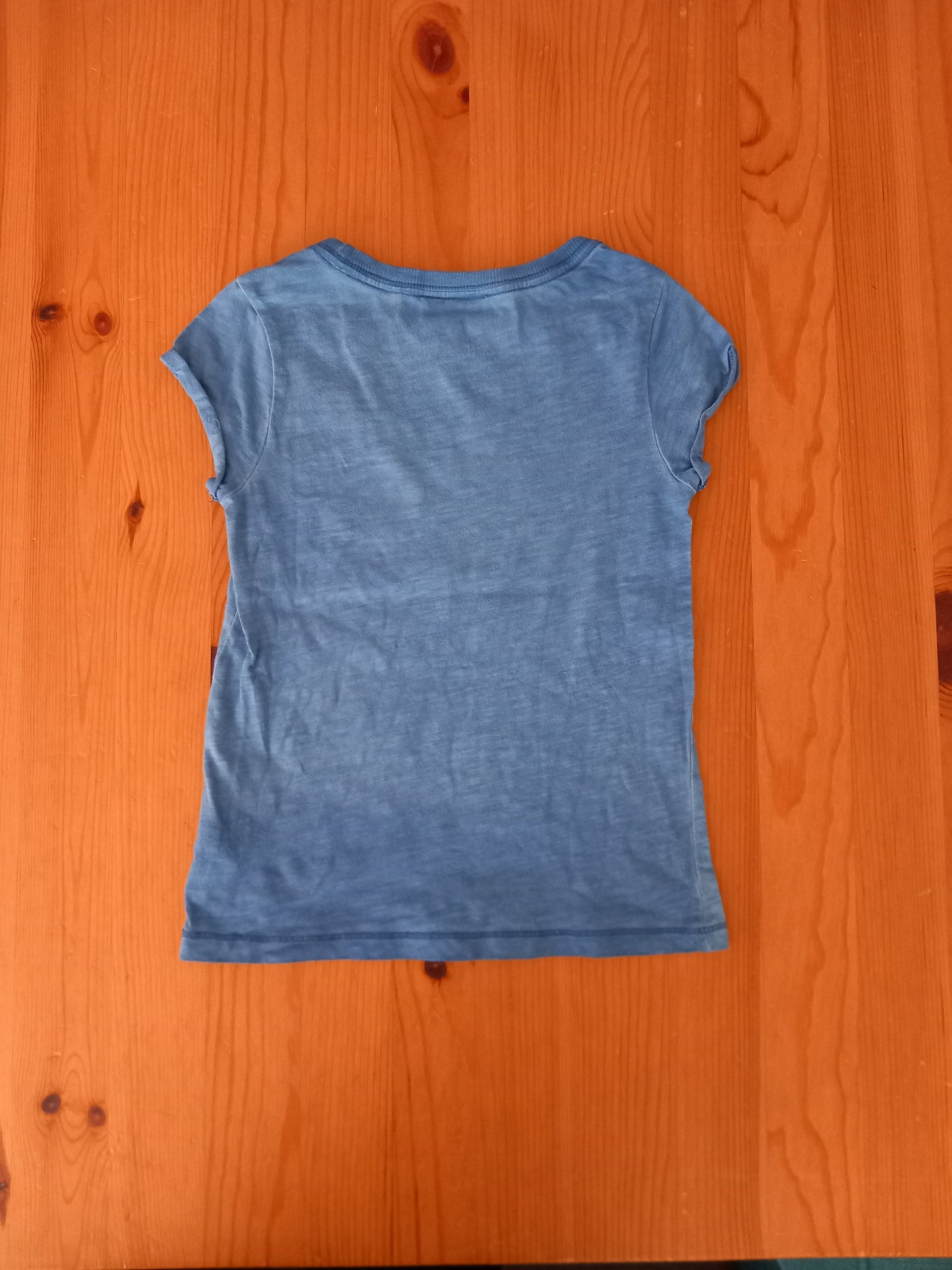 Blue Distressed Look Dad T-shirt - Girls 3 years - Next