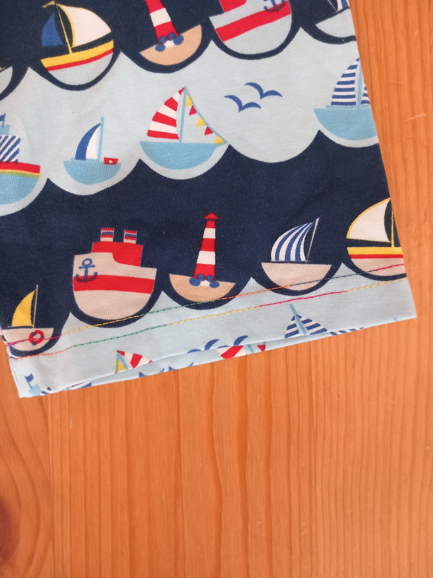 Handmade Boats Shorts - Unisex 5-6 years - Pretty Little Legs