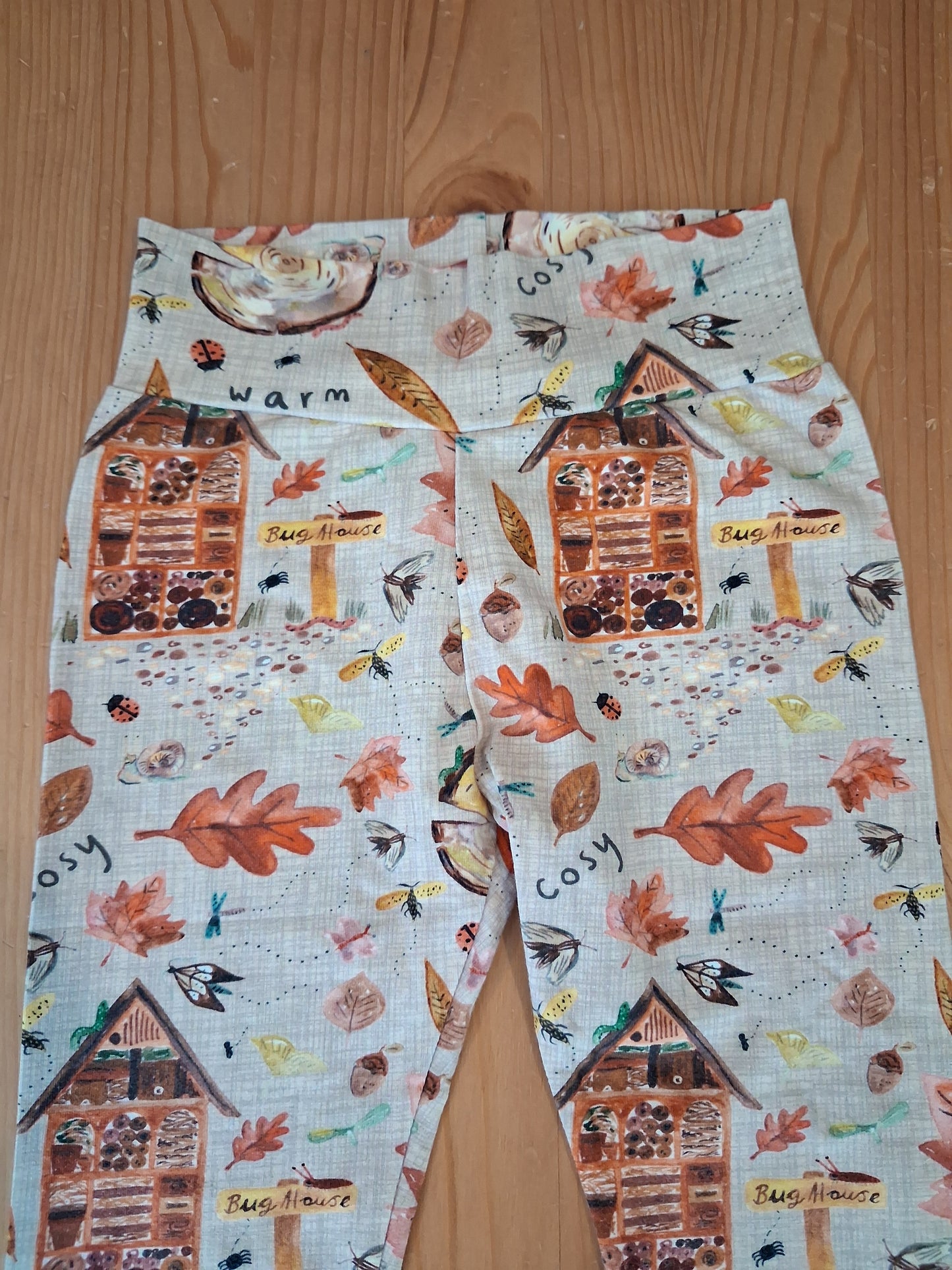Handmade Autumn Leggings - Girls 3-4 years - Popsy & Mama