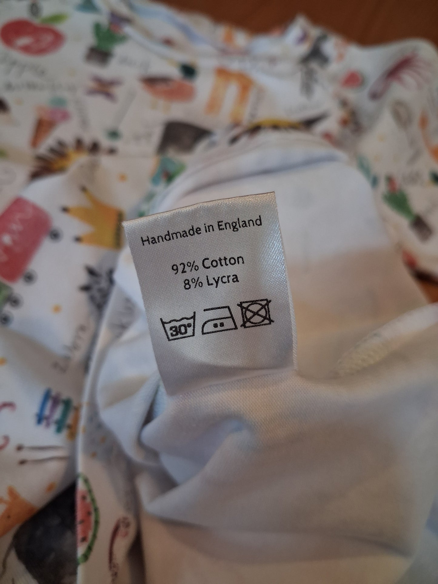 Handmade Alphabet Short Sleeve Dress - Girls 3-4 years - Tiny Bubbles