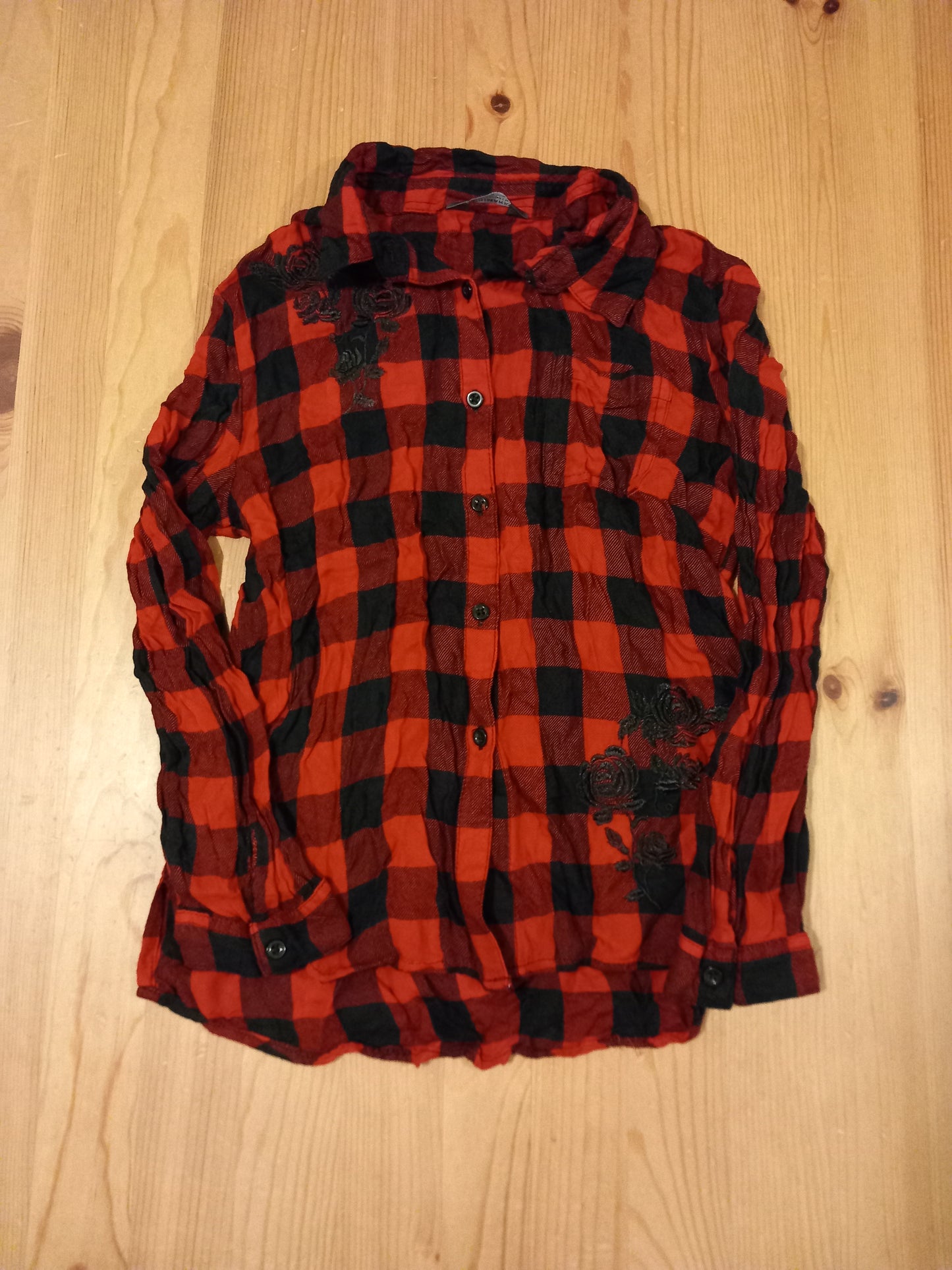 Red & Black Floral Shirt - Girls 9-10 years - Primark