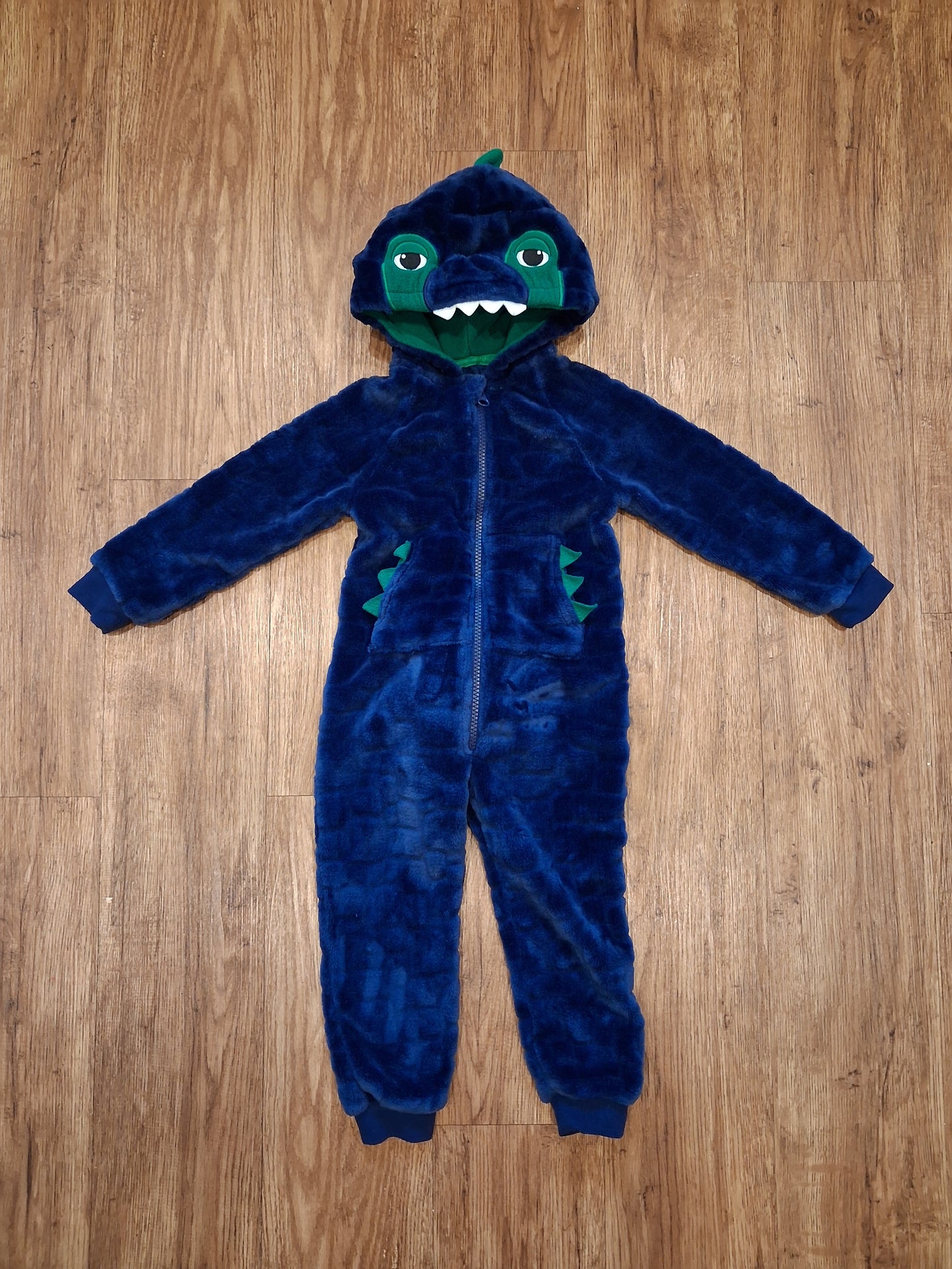 Furry Dinosaur Onesie With Removable Tail - Boys 18-24 months - Nutmeg