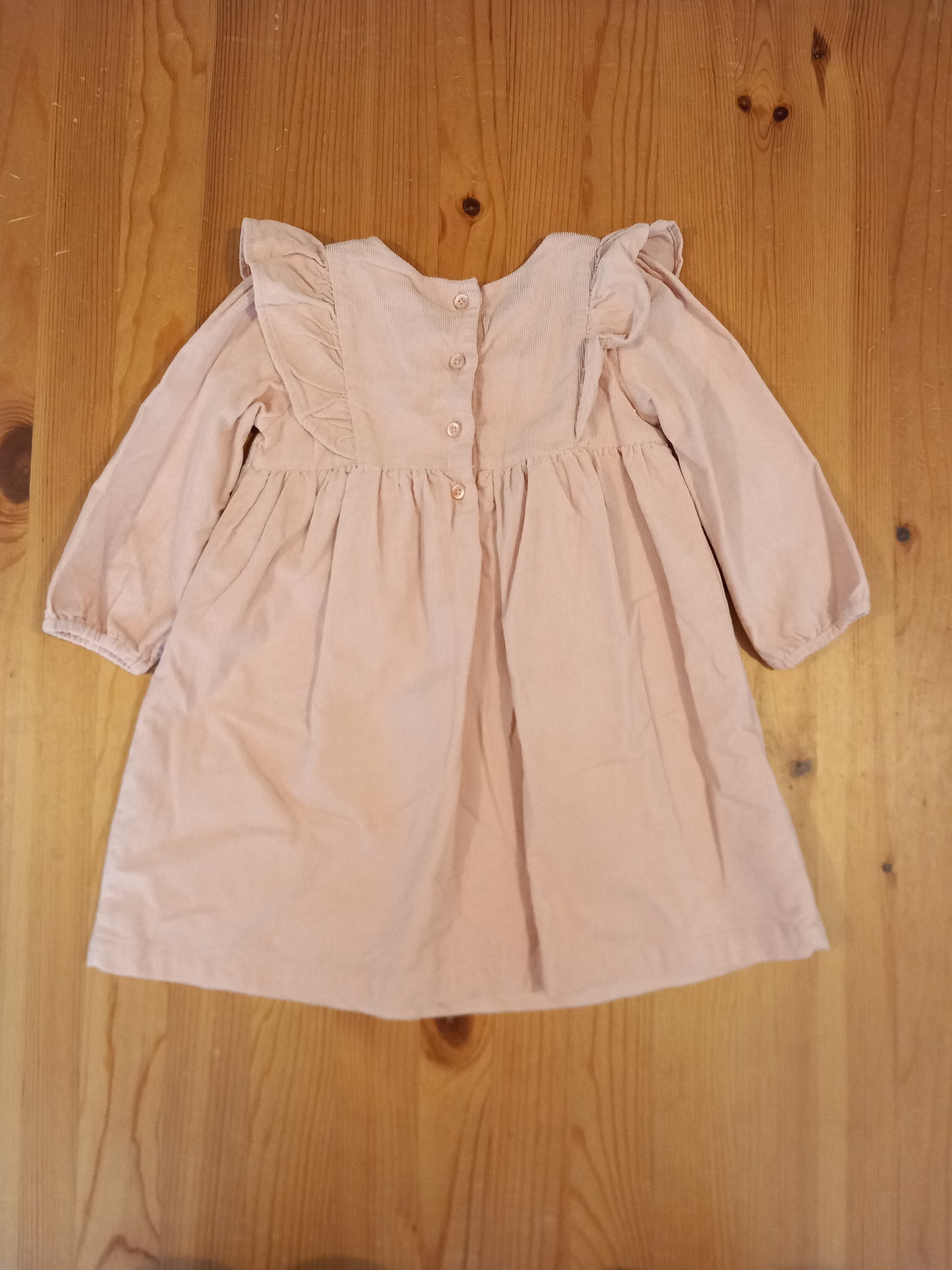 Light Pink Lined Corduroy Dress - Girls 18-23 months - Matalan