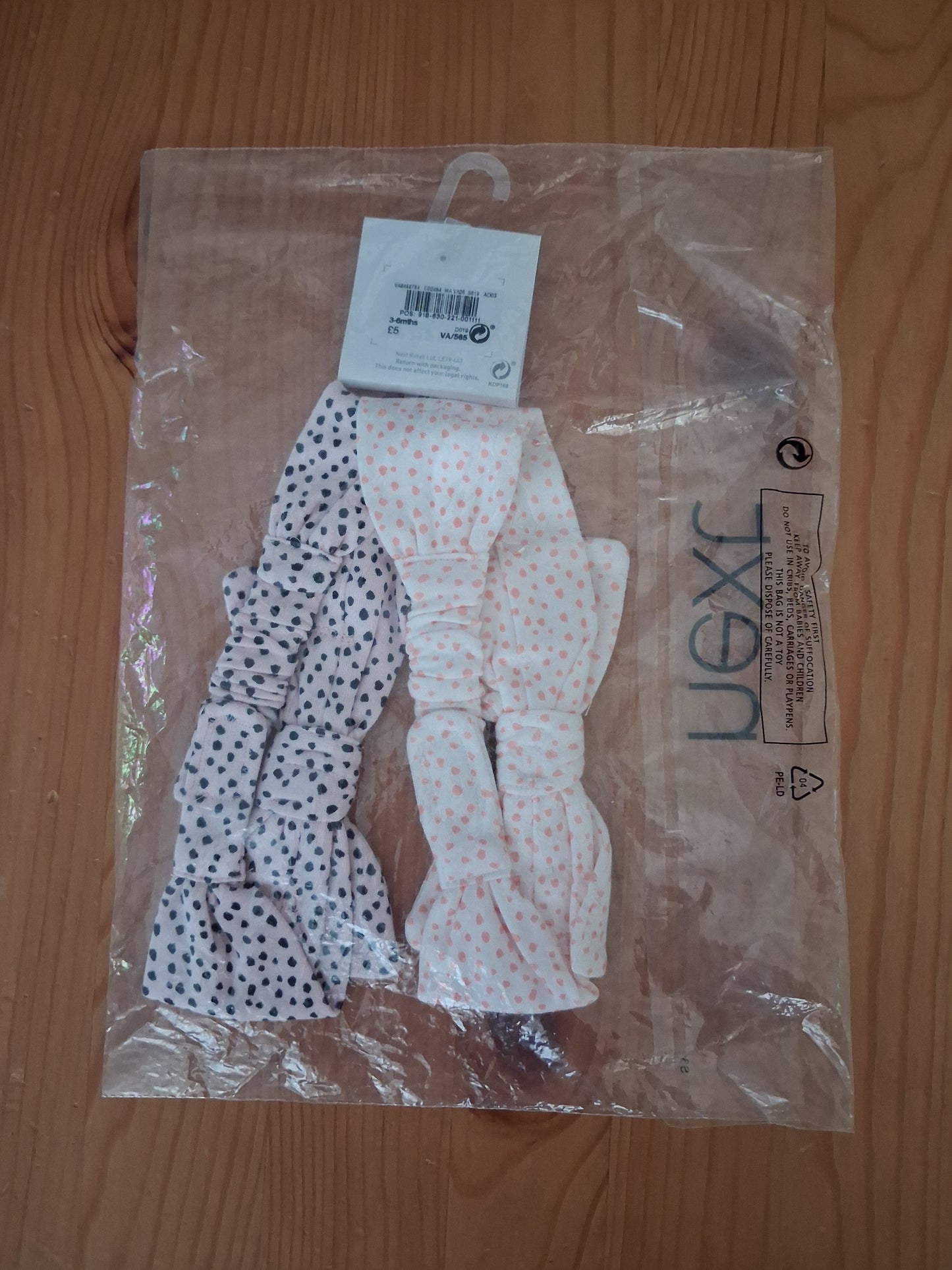2 x Bow Headbands (BNWT) - Girls 3-6 months - Next