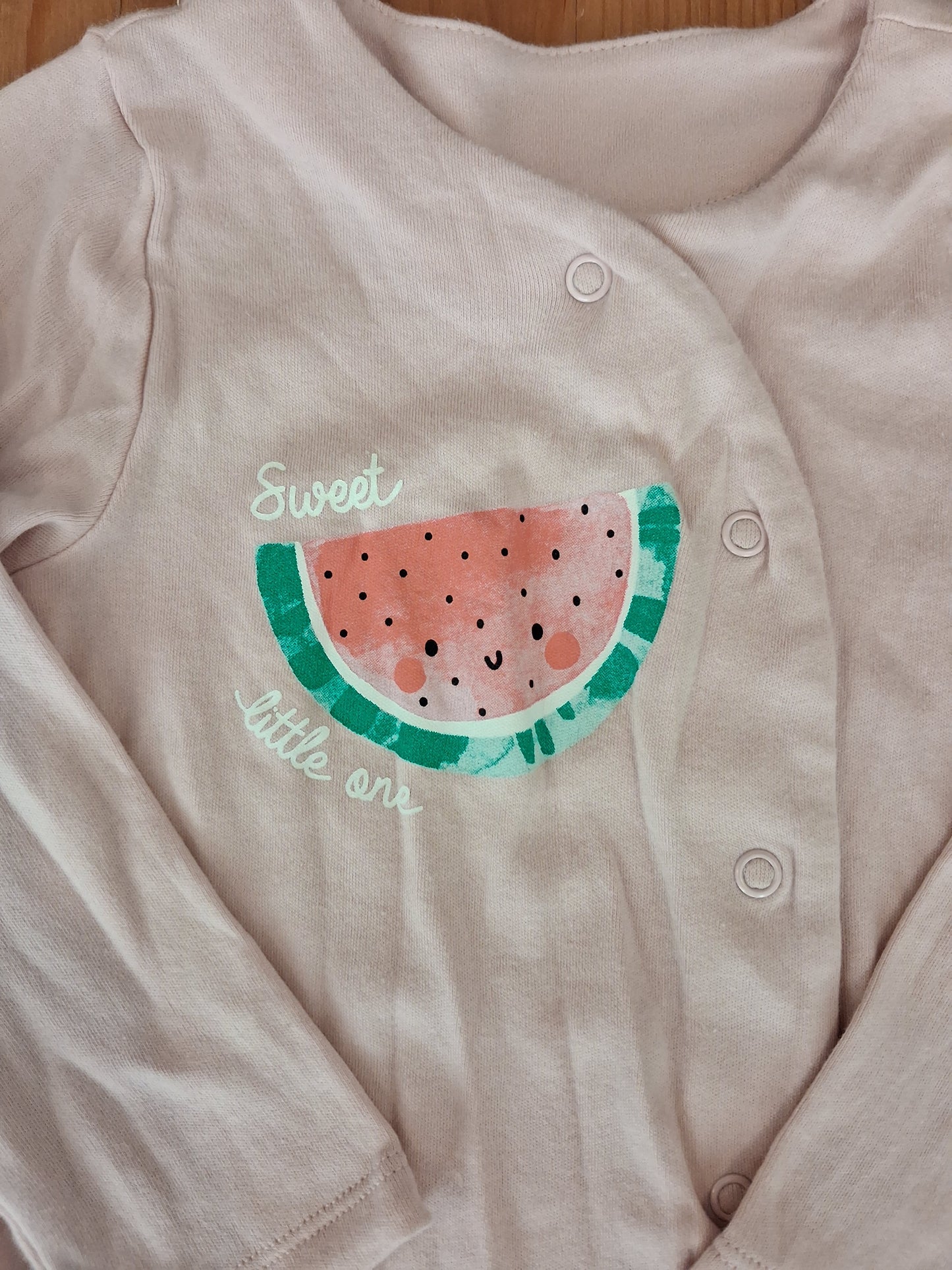 Light Pink 'Sweet Little One' Sleepsuit - Girls 12-18 months - TU