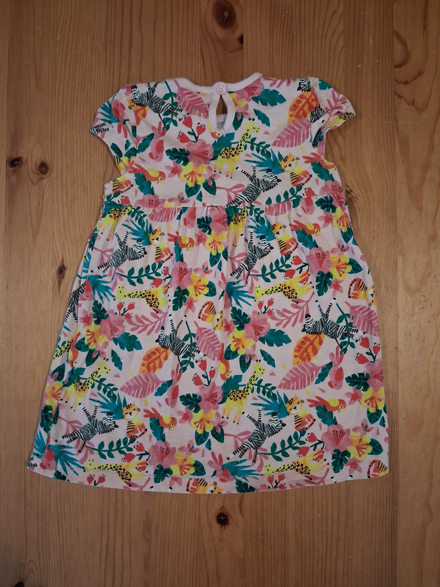 Colourful Animals & Plants Summer Dress - Girls 12-18 months - George