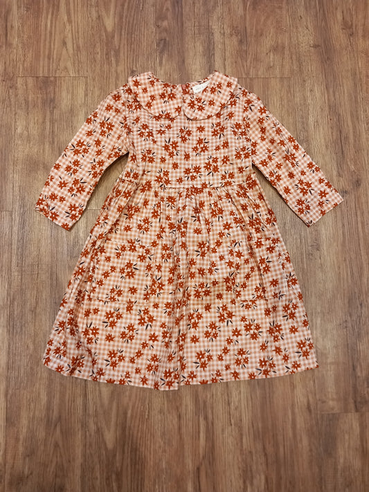 Handmade Collared Floral Dress - Girls 6-7 years - Rose & Guy