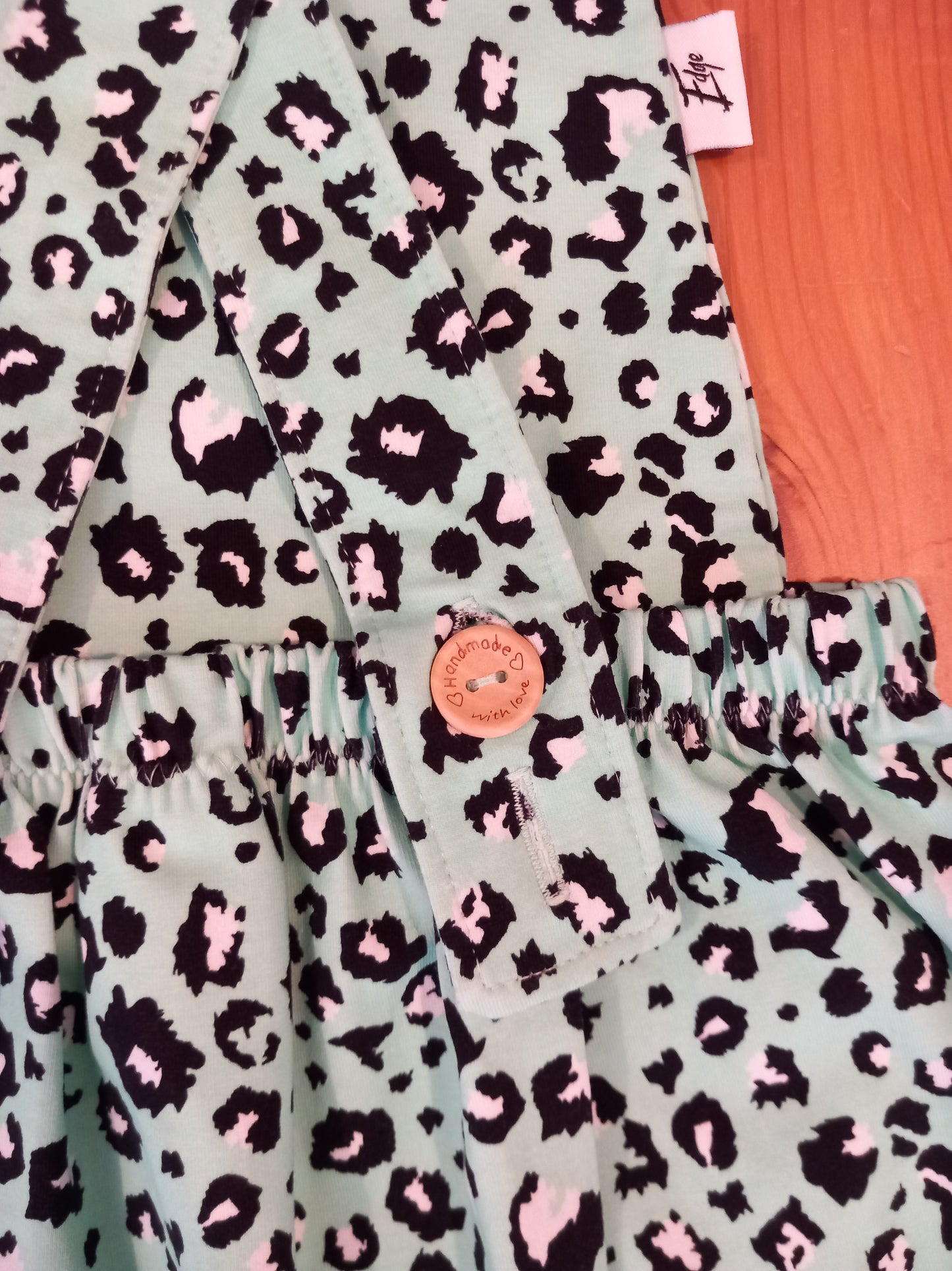 Handmade Animal Print Pinafore Dress - Girls 3-4 years - Mary-Jane Handmade Children's Clothes