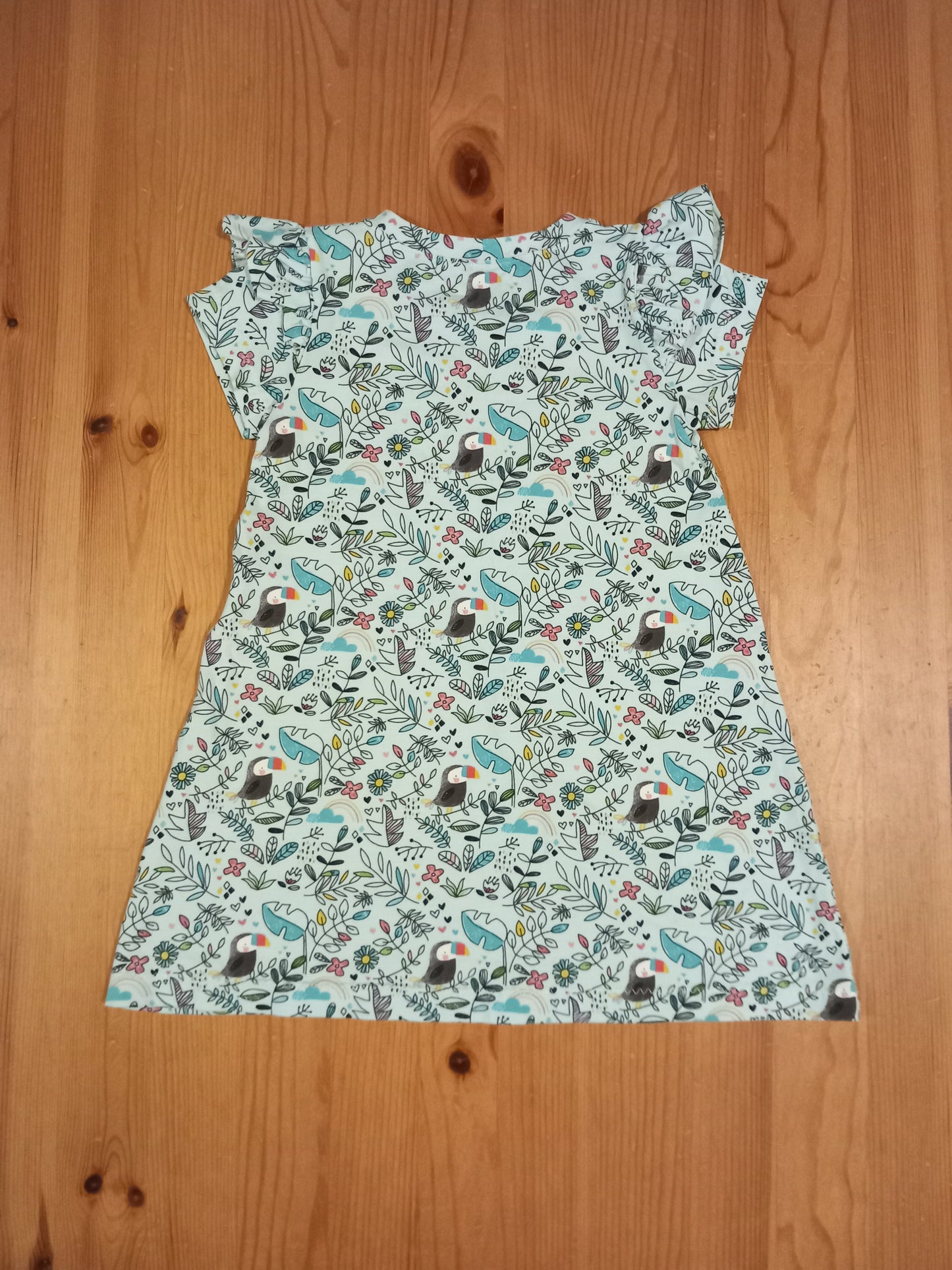 Handmade Birds & Plants Dress - Girls 2-3 years - Little Sum & Thing