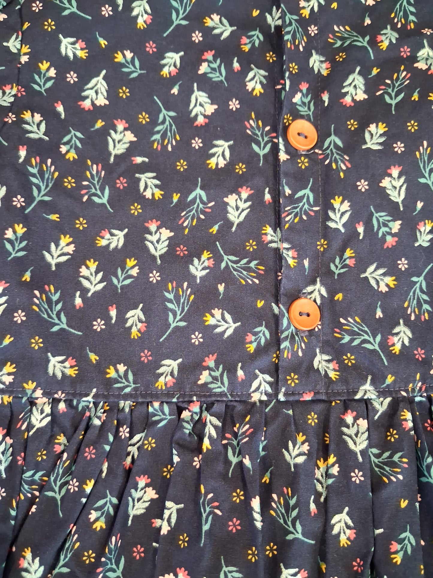 Handmade Floral Dress - Girls 6-7 years - Winnie Woo Handmade Childrenswear