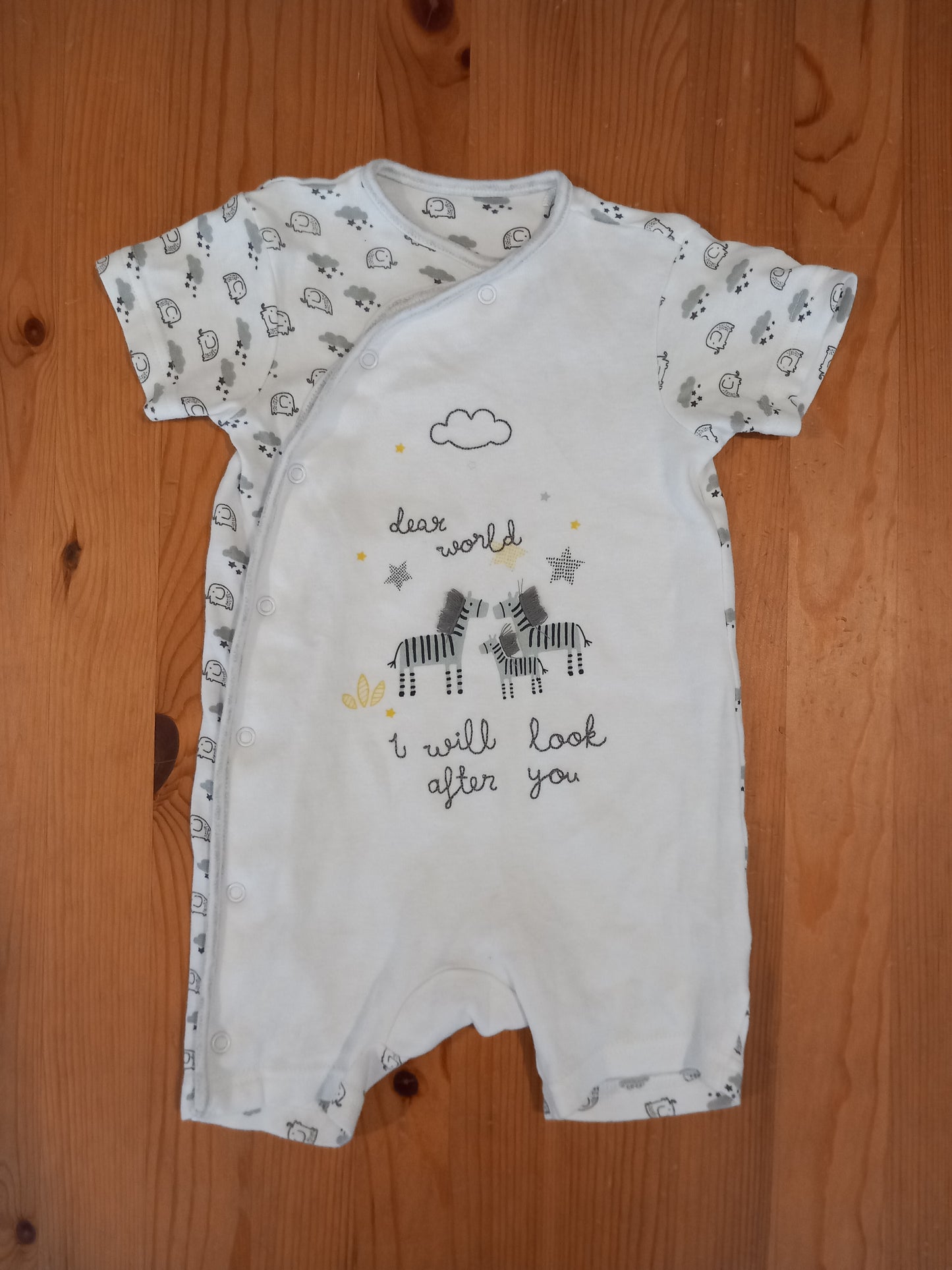 Animals Short Sleeve Romper - Unisex 6-9 months - Mini Club