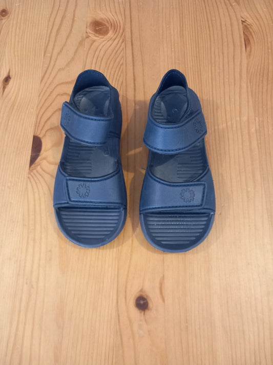 Navy Sandals - Boys Child Size 10 - Brand Unknown