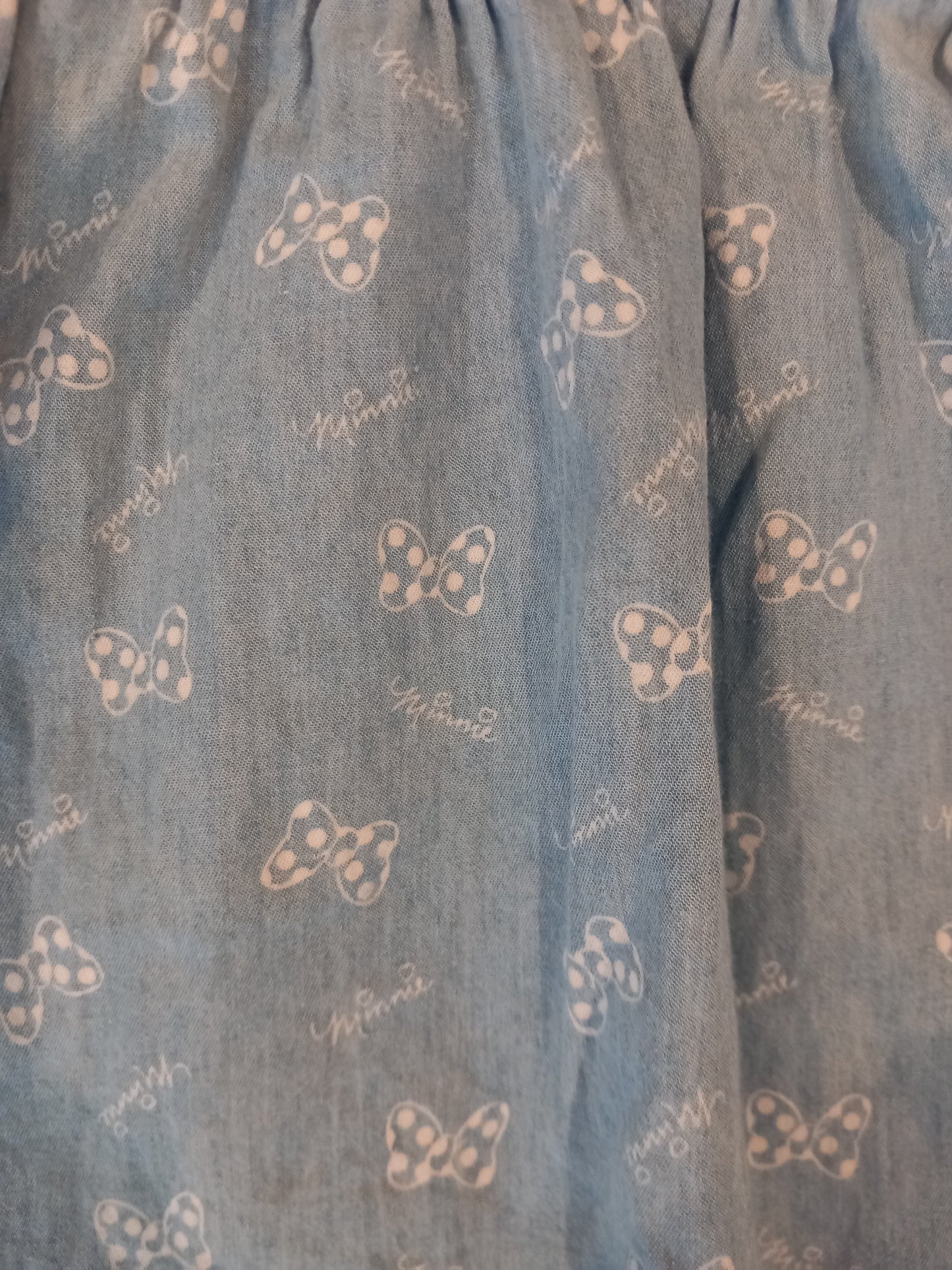 Light Denim Minnie Mouse Dress - Girls Size 104cm - Pep&Co