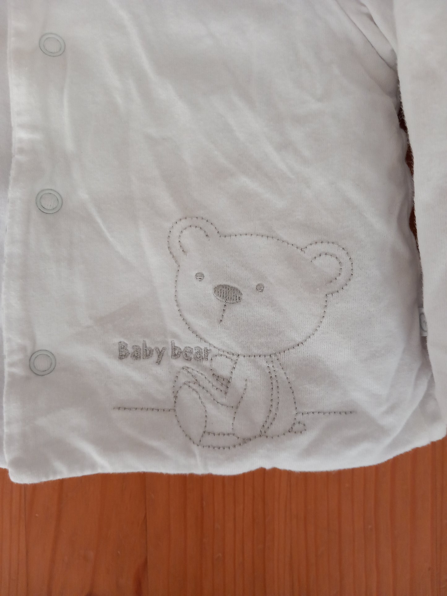 White Baby Bear Hoodie/Jacket - Unisex 3-6 months - Mothercare