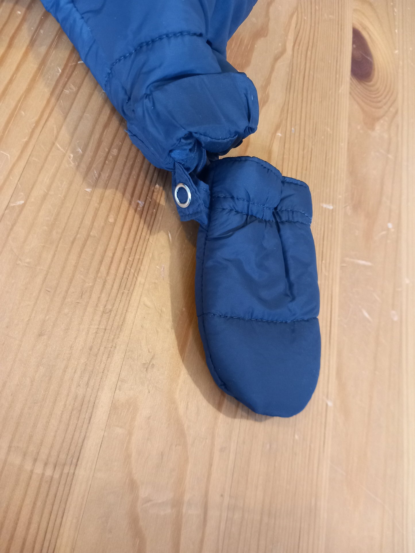 Navy Pramsuit With Detachable Mittens - Boys up to 3 months - Next