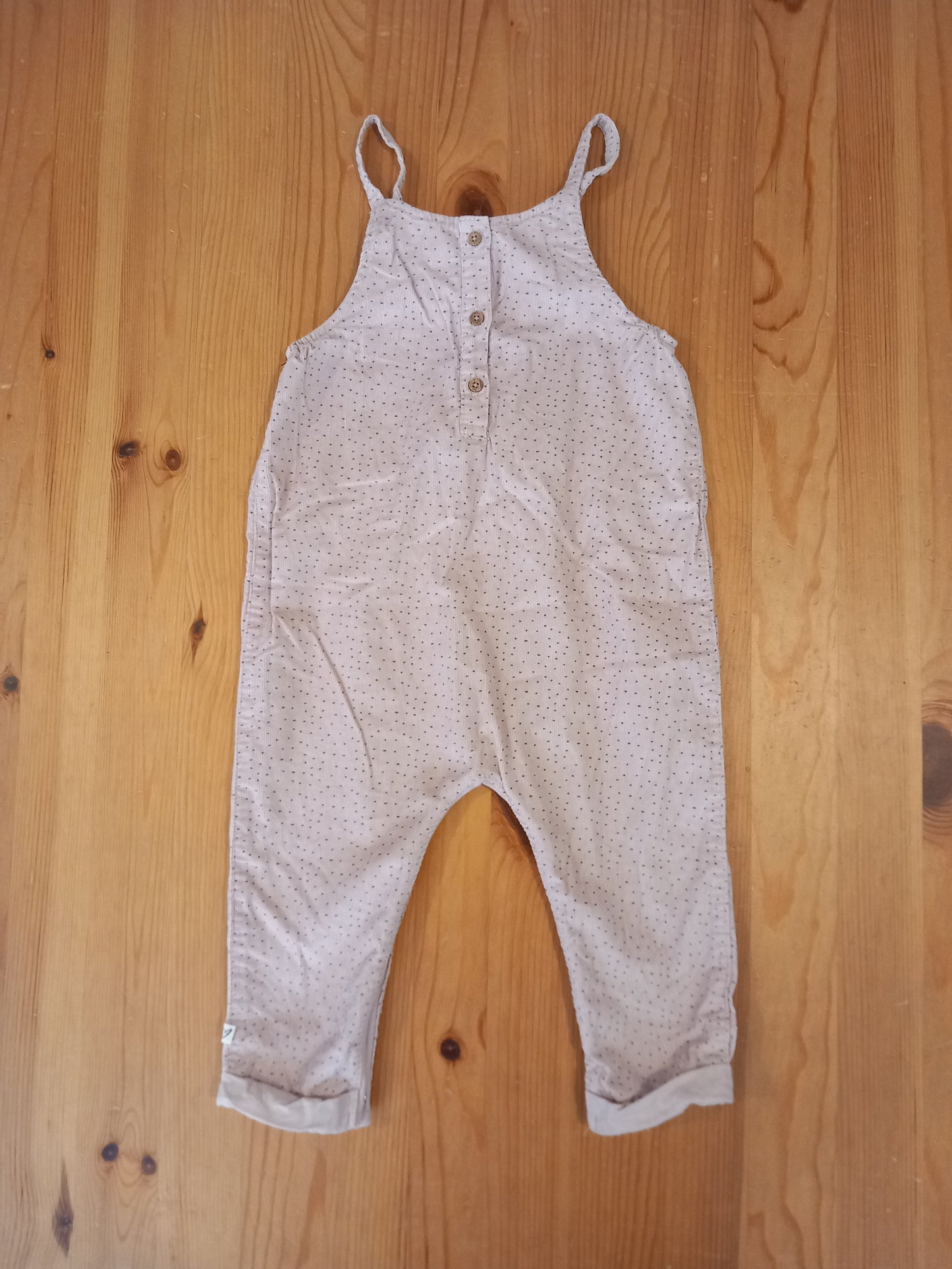 Light Pink Fine Corduroy Cat Dungarees - Girls 12-18 months - Next