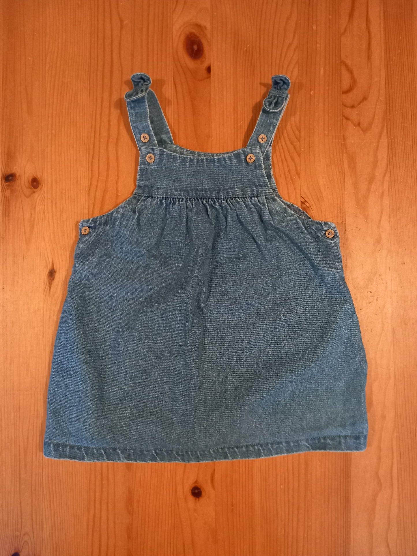 Denim Dress & Long Sleeve Bodysuit Set - Girls 12-18 months - TU