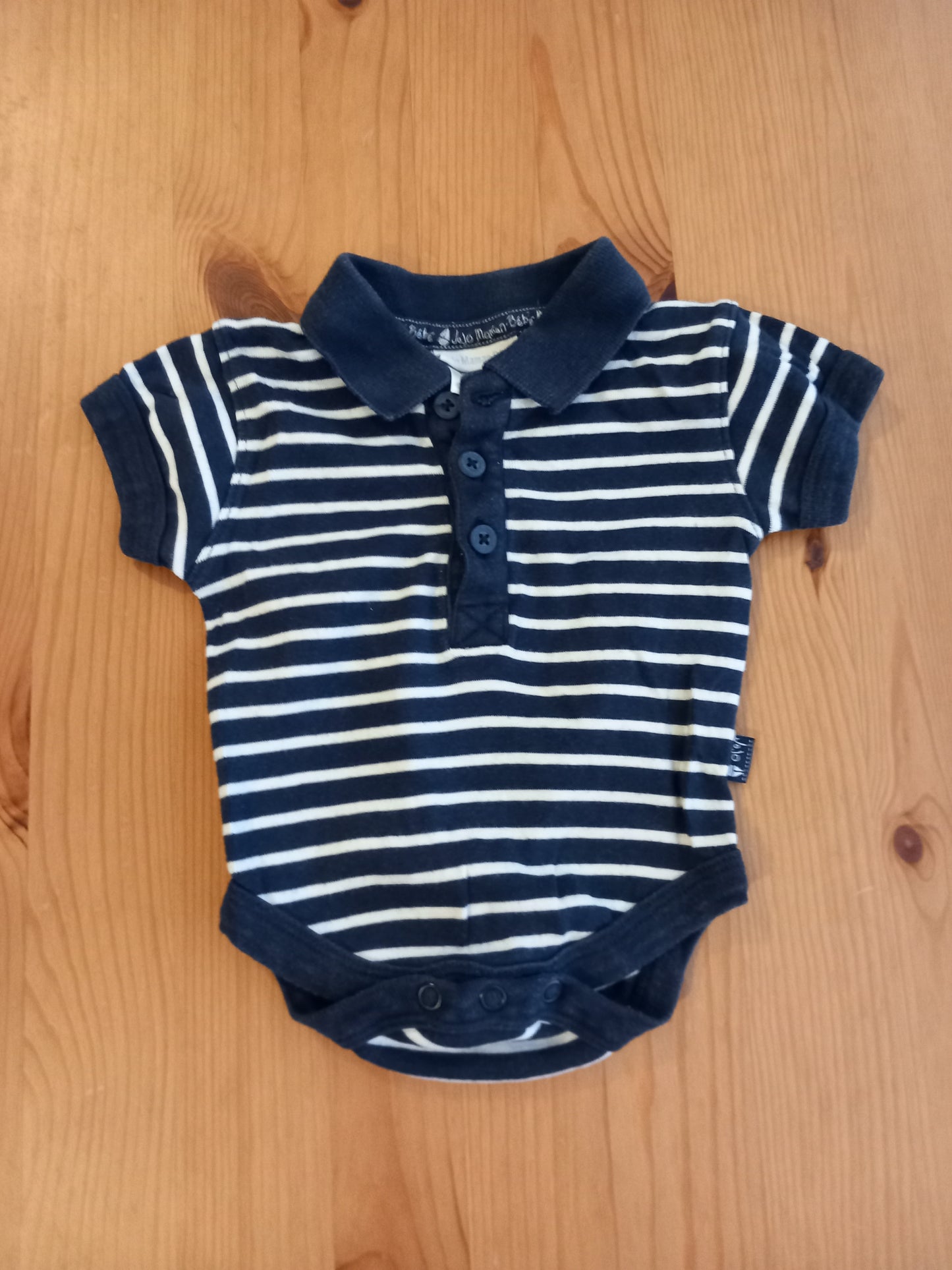 Shorts Dungarees & Striped Polo Shirt Style Bodysuit Set - Boys 0-3 months - JoJo Maman Bébé