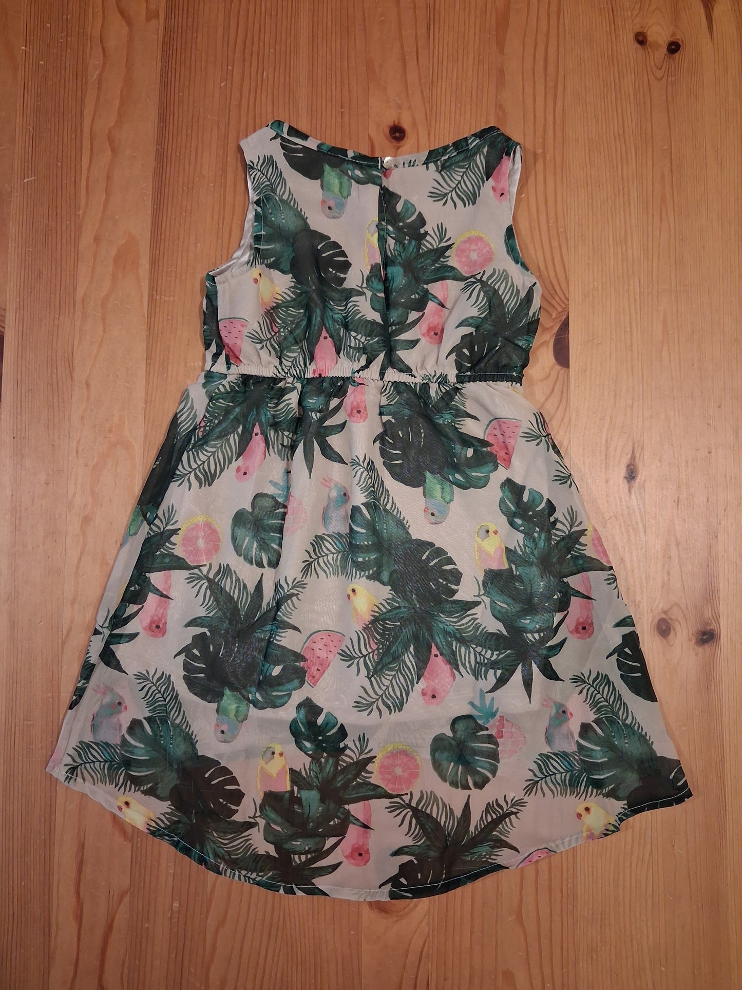 Lined Tropical Print Sleeveless Dress (BNWT) - Girls 18-24 months - H&M