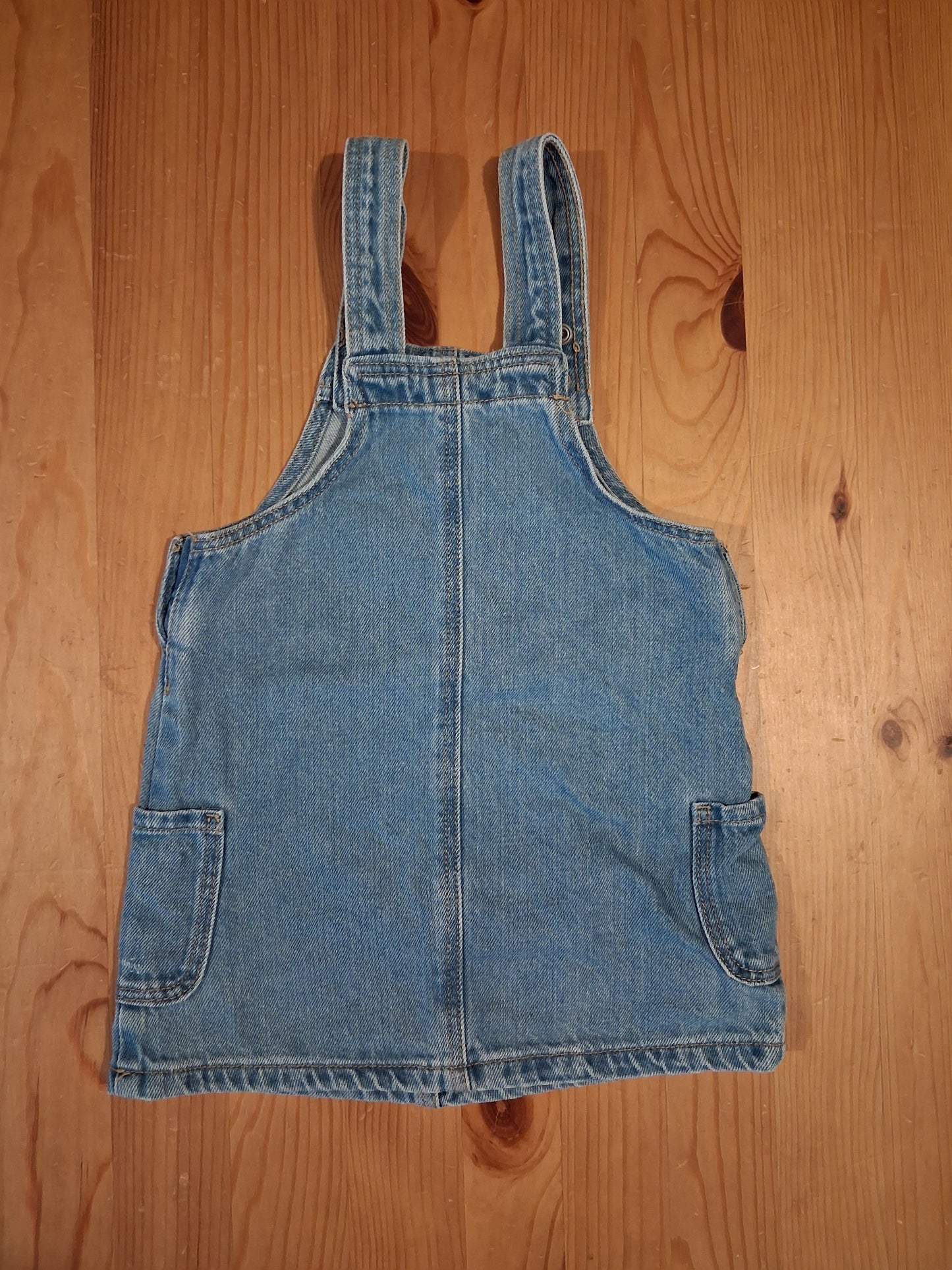 Light Denim Pinafore Dress - Girls 9-12 months - Denim Co