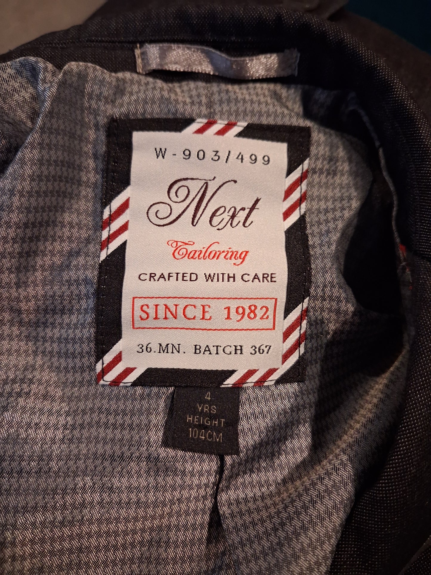 Charcoal Jacket & Waistcoat Set - Boys 4 years - Next Tailoring