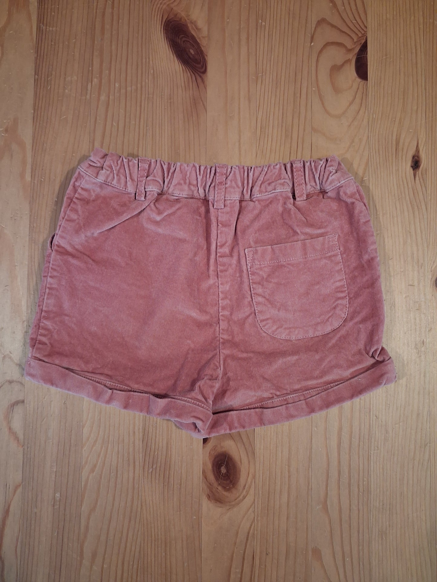 Pink Fine Corduroy Shorts With Adjustable Elasticated Waistband - Girls 18-24 months - TU