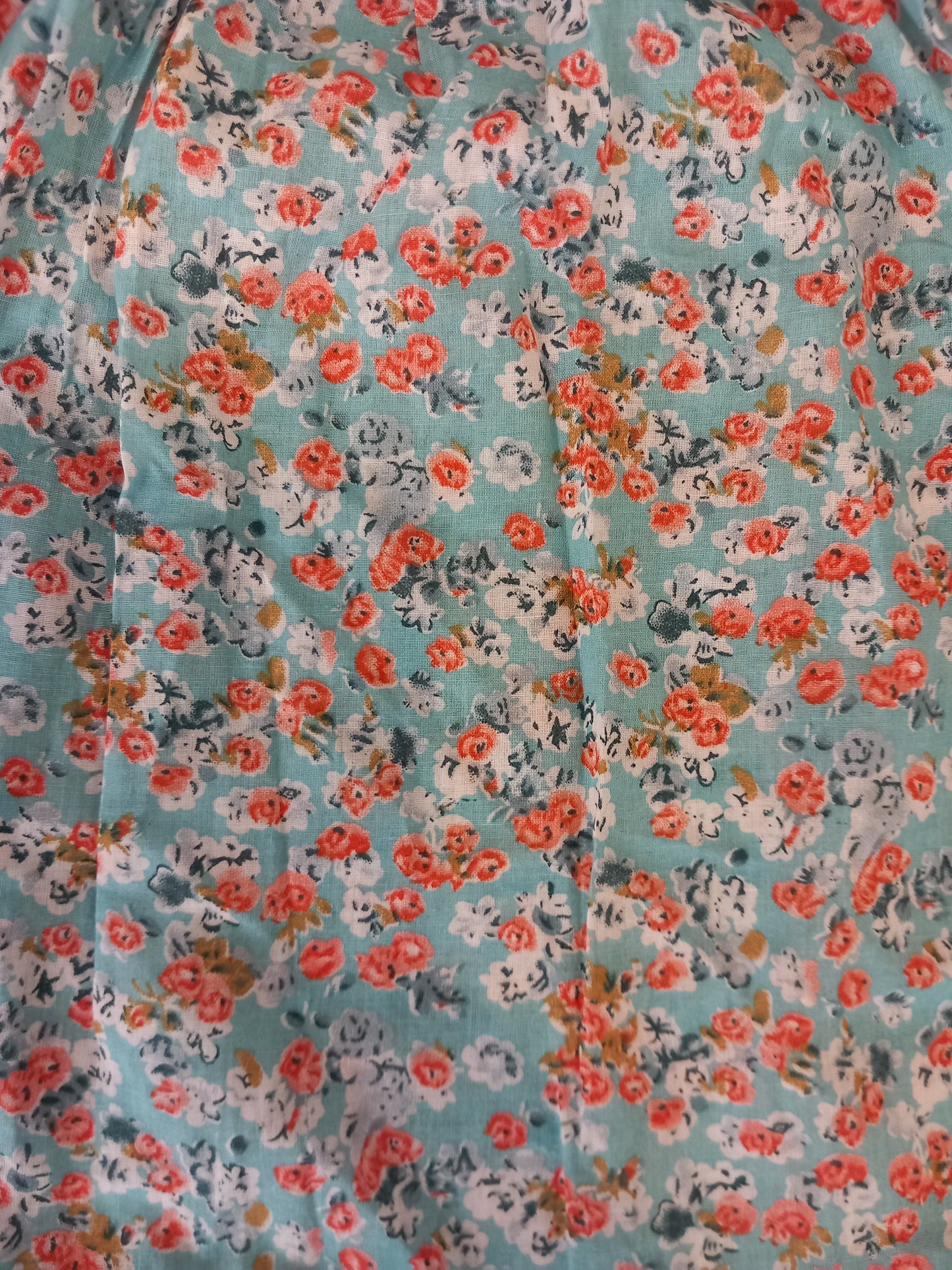 Handmade Floral Short Sleeve Top - Girls 3-4 years - Winnie Woo Handmade Childrenswear