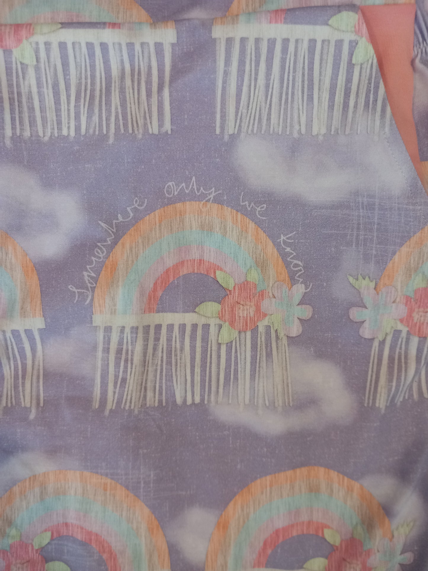 Handmade 'Somewhere Only We Know' Rainbows Pinafore Dress - Girls 4-5 years - Mary-Jane Clothing