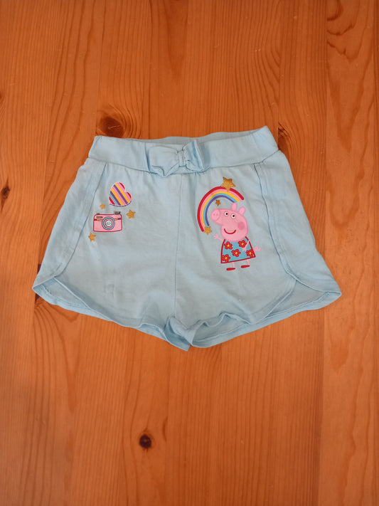 Light Blue Peppa Pig Shorts - Girls 18-23 months - Matalan