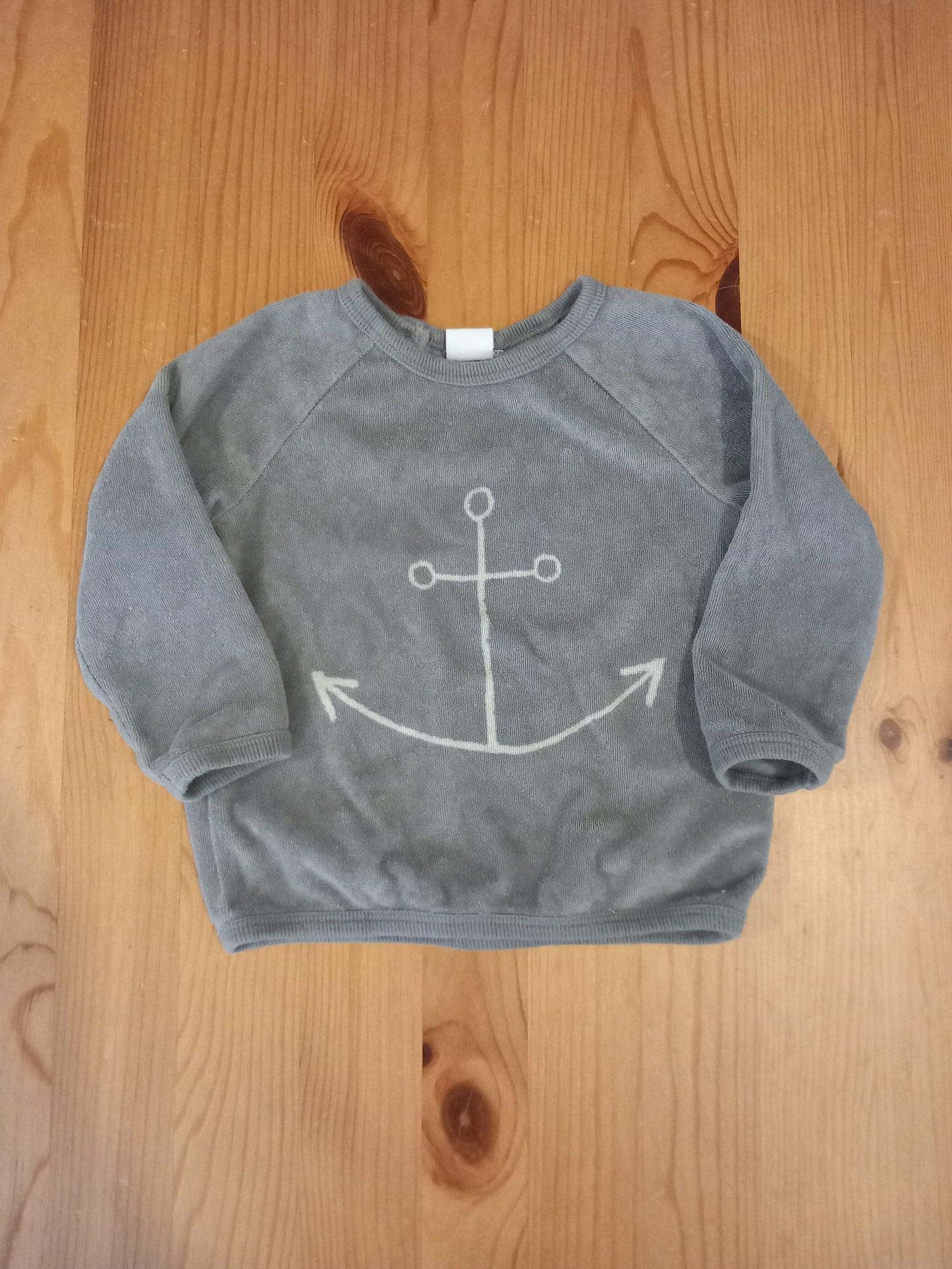 Grey Soft Feel Lightweight Anchor Jumper - Boys 12-18 months - H&M