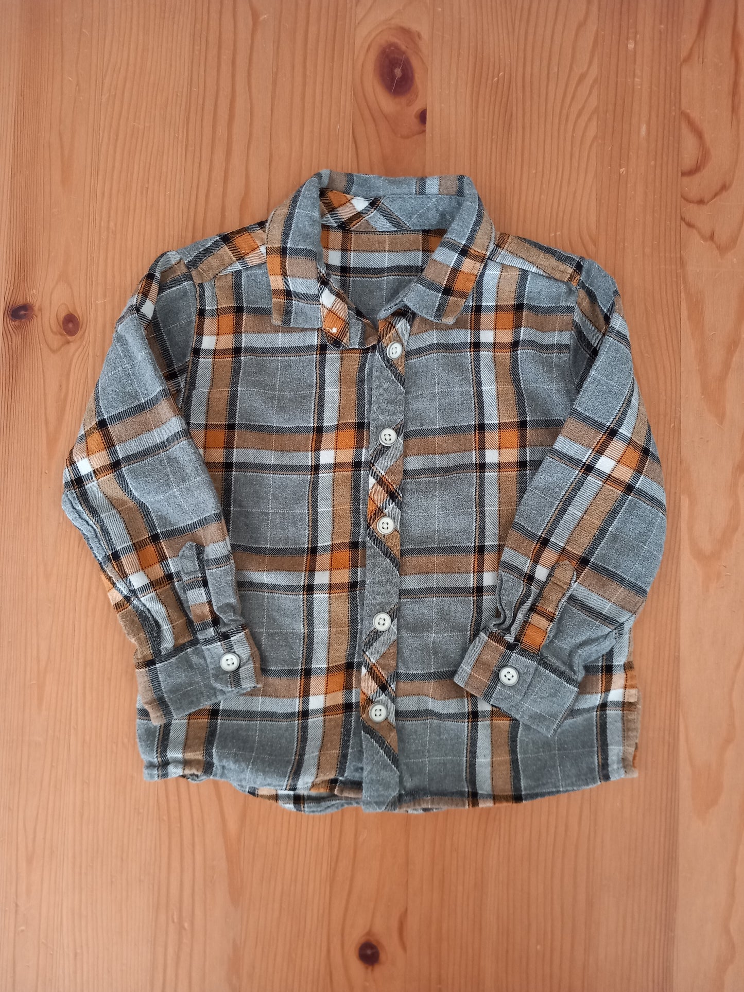 Long Sleeve Flannel Shirt - Boys 2-3 years - Matalan