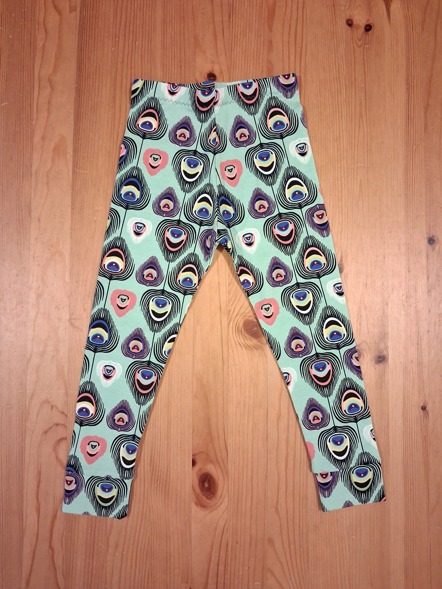 Handmade Feathers Leggings - Girls 3-4 years - Leshy Lamb