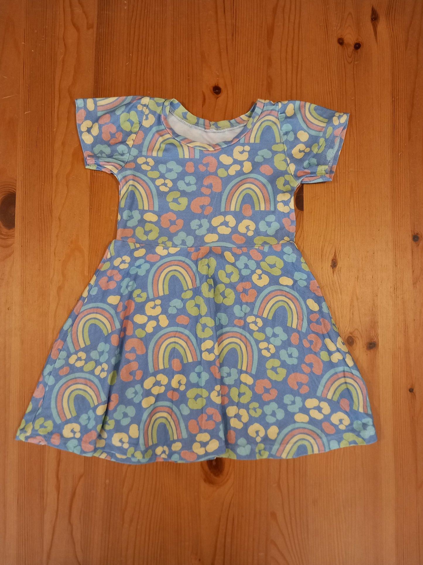 Handmade Rainbows Dress - Girls 3-4 years - Lovely Lolly