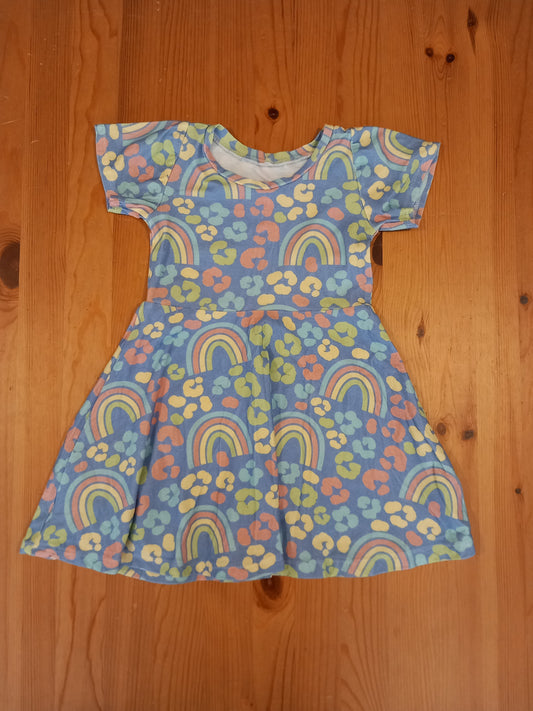 Handmade Rainbows Dress - Girls 3-4 years - Lovely Lolly