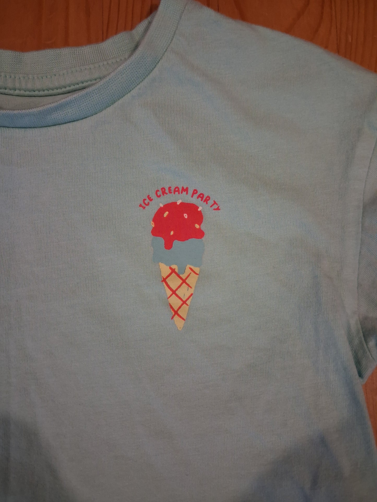 'Ice Cream Party' Short/Cropped T-Shirt - Girls 18-24 months - Primark