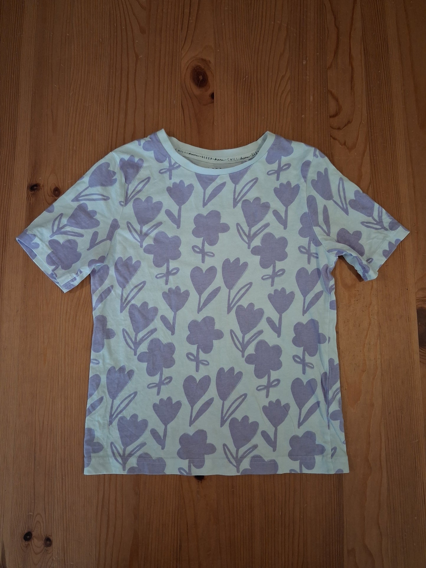 Light Purple Flowers Pyjama Top - Girls 6-7 years - TU